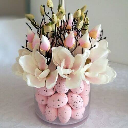 pink easter decor