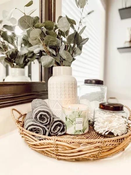 bathroom countertop tray