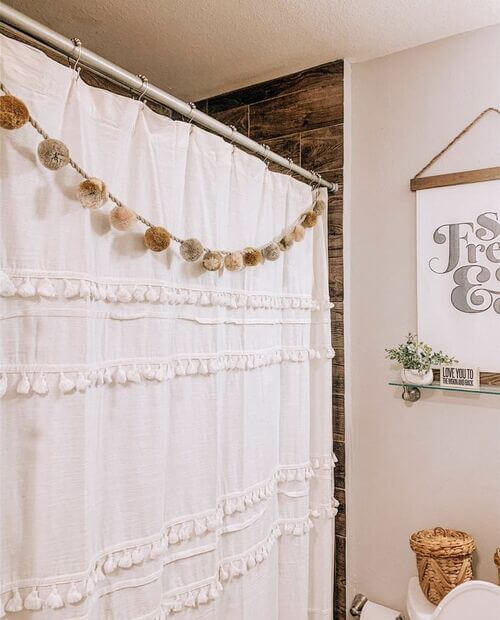 boho decor for guest bathroom