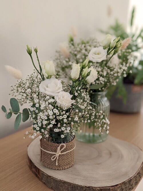 cute mason jar centerpiece