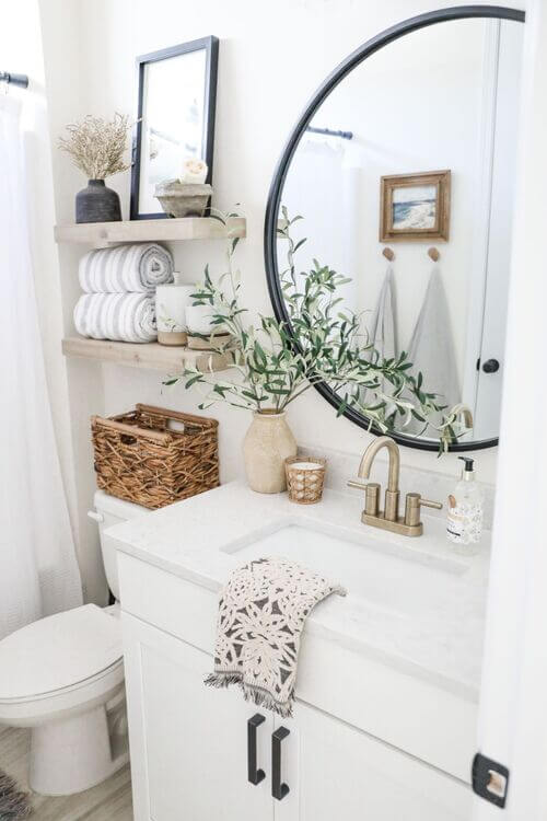 decorating bathroom counter ideas