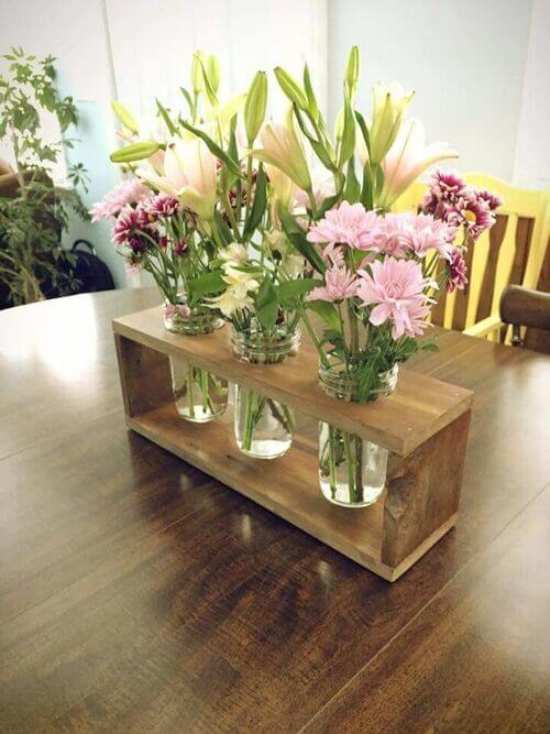 flower vase decor for dining table