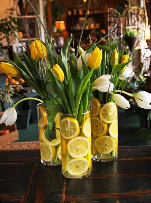 lemon vases