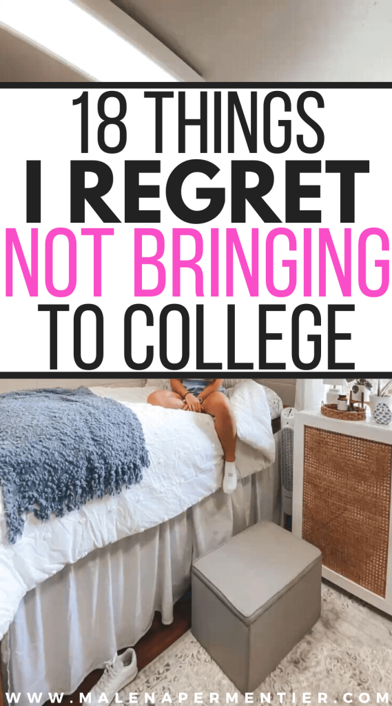 things i regret not bringing with me to college