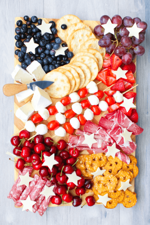 4th of july themed charcuterie board