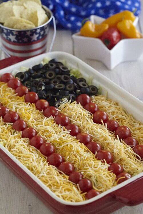 american flag dip