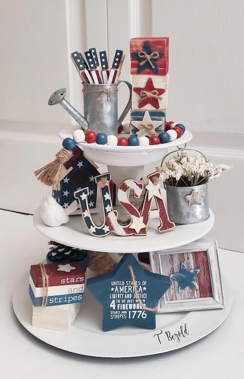 americana tray decor