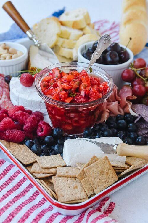 appetizer board for fourth of july