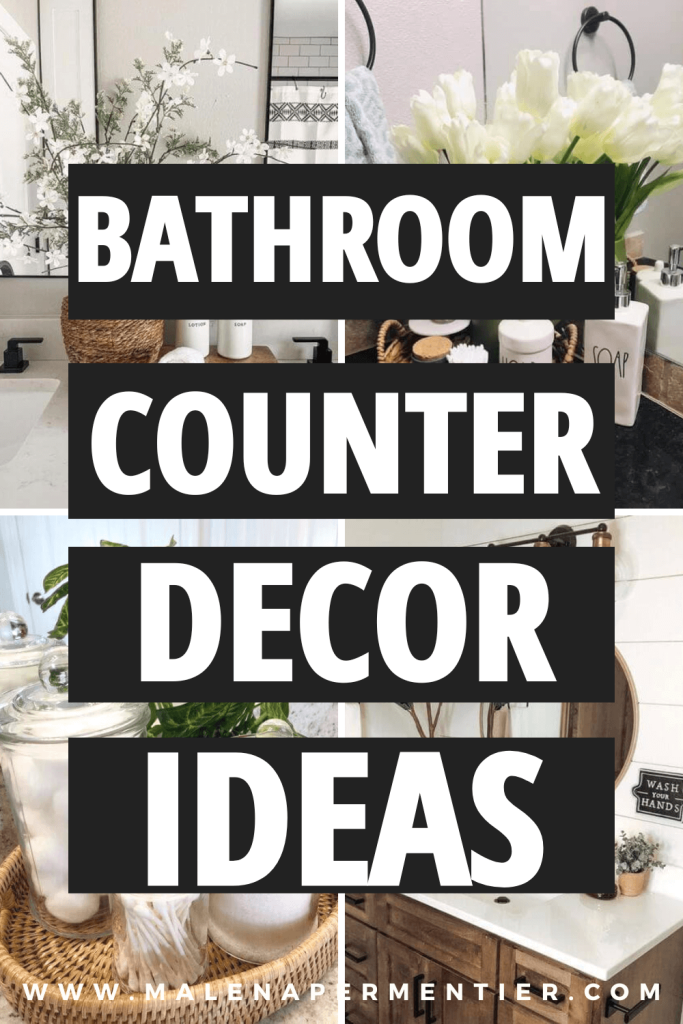 bathroom counter styling ideas