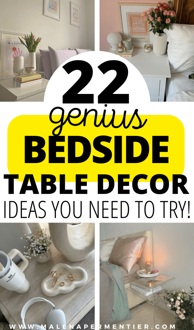 22 Insanely Cute Bedside Table Decor Ideas That Set You Up For A Good Day