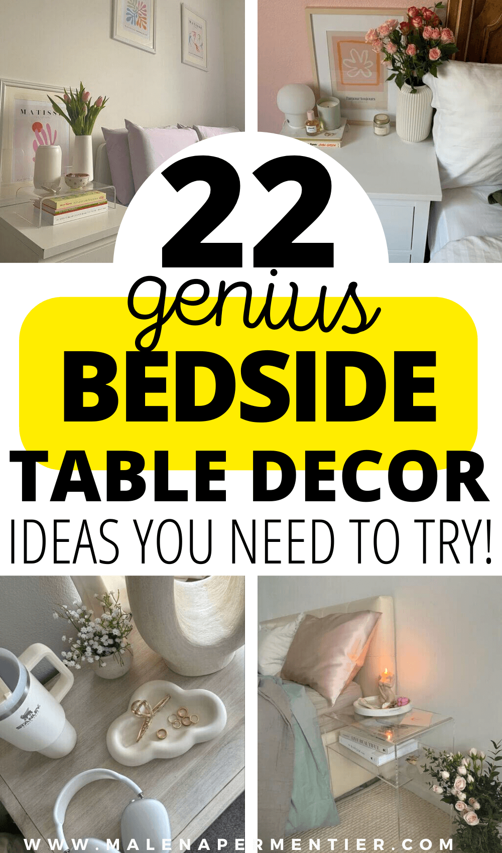 22 Insanely Cute Bedside Table Decor Ideas That Set You Up For A Good Day
