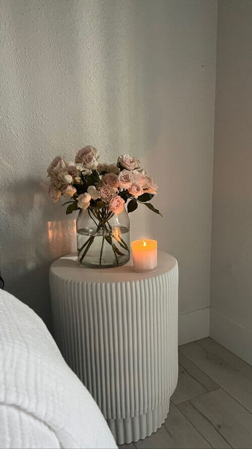chic bedside table