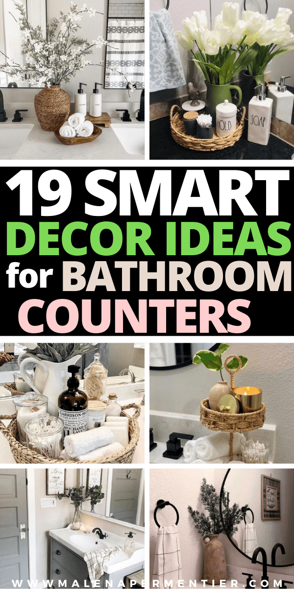 19 Smart Decorating Ideas For Bathroom Counters (That Look Insanely Cute)