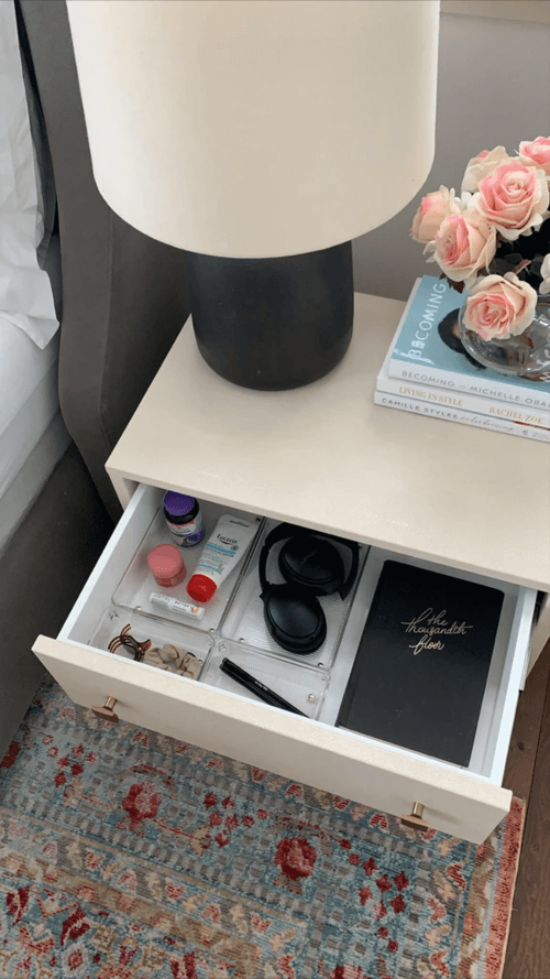 nightstand organization ideas