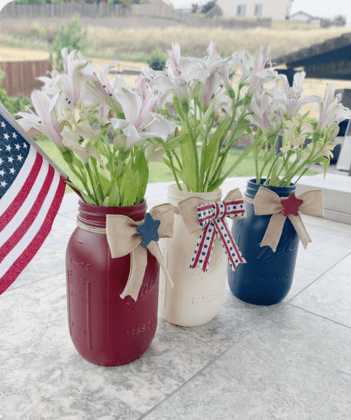 patriotic mason jar decor
