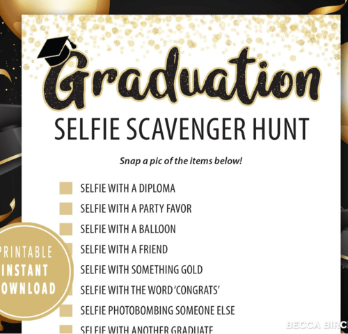 graduation scavenger hunt