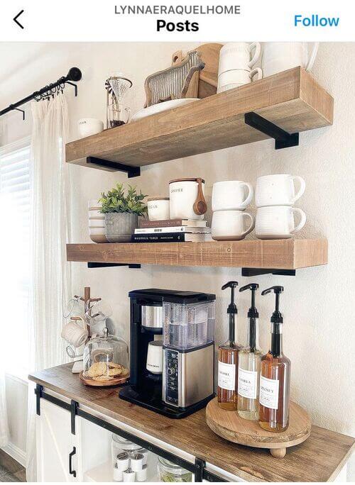 Diy home coffee bar ideas 2