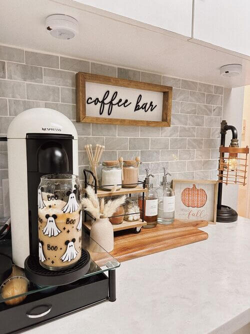 diy coffee bar small space