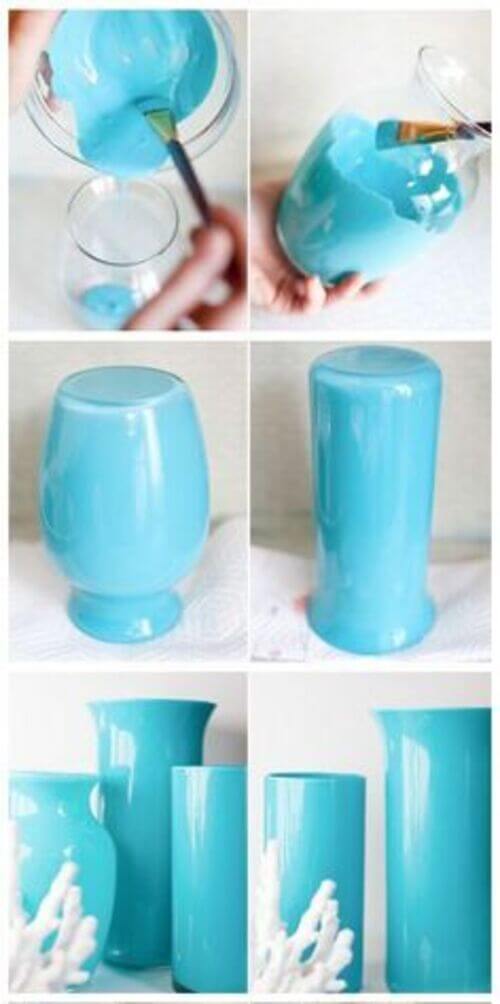 diy painted vases