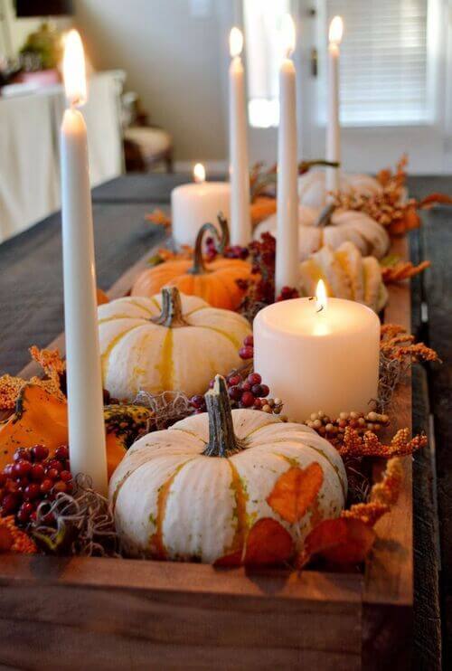 dough bowl fall centerpiece