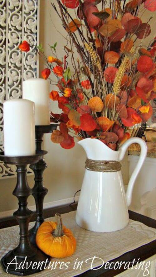 easy fall farmhouse centerpiece