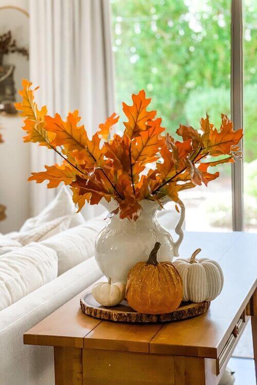 elegant fall centerpiece table