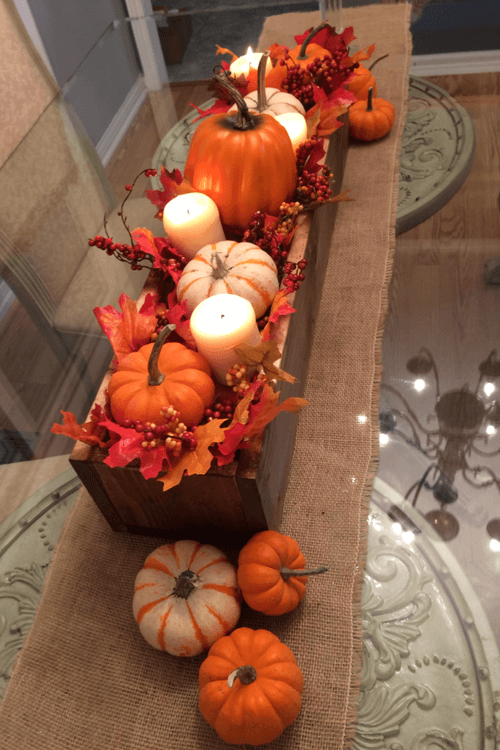 fall centerpieces diy dollar tree