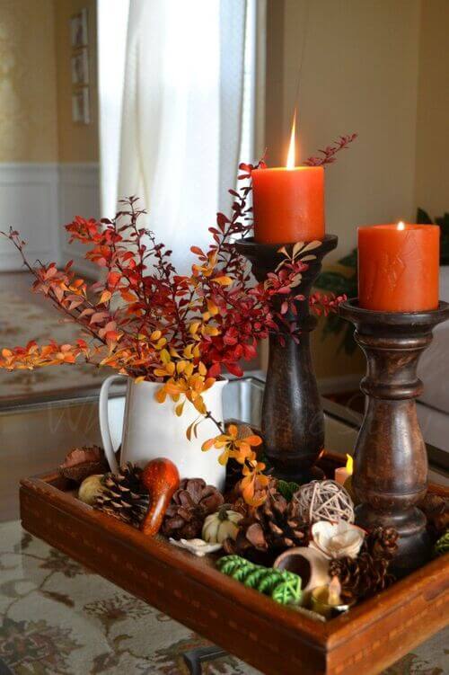 fall centerpiece decorations