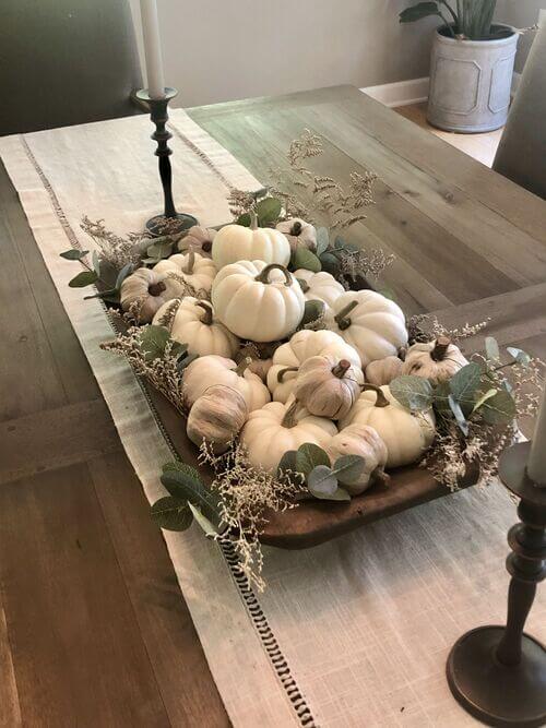 fall centerpiece for dining table