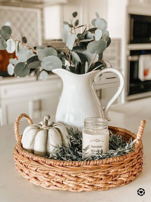 fall kitchen centerpiece