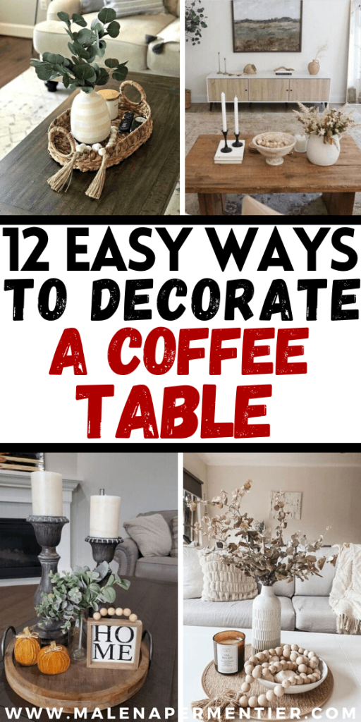 how to decorate a coffee table