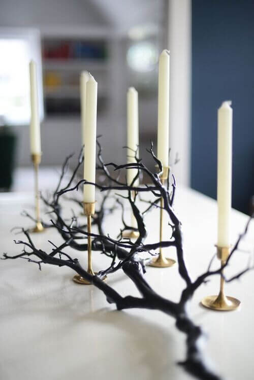 simple halloween centerpiece