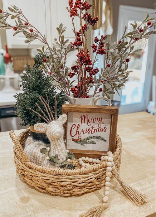 christmas decor tray