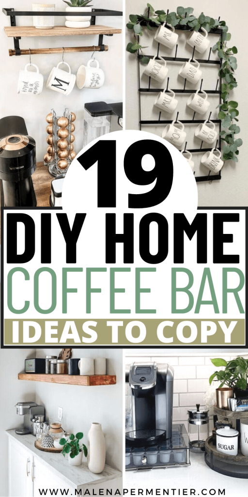 diy home coffee bar ideas small spaces