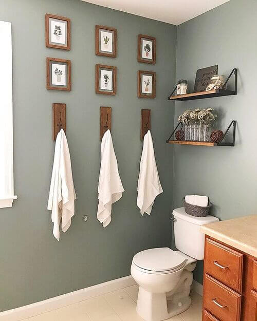 sage green bathroom