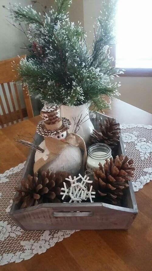 tray decor winter ideas