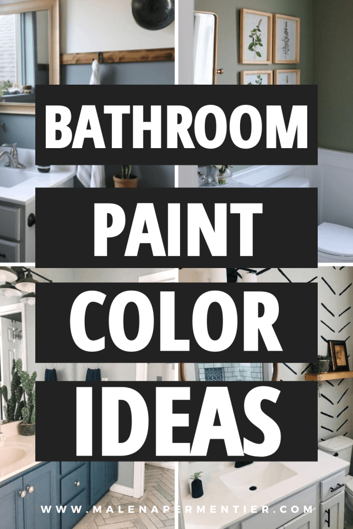 20 Bathroom Paint Color Ideas & Wall Projects You Will Love