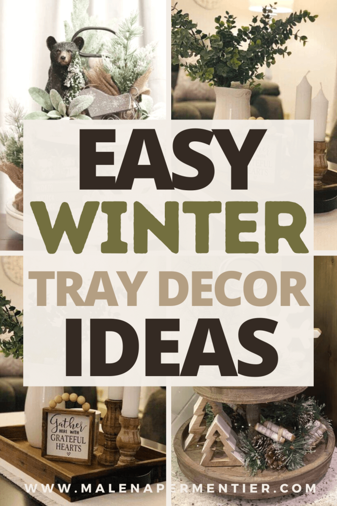 best winter tray decor