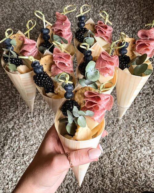 charcuterie cones