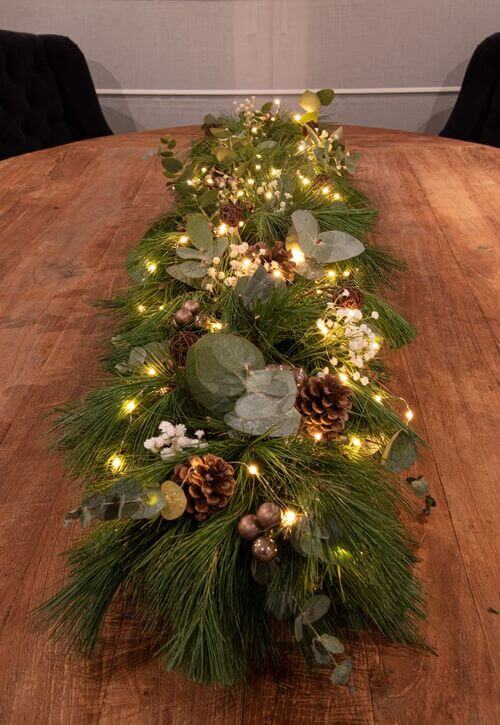christmas dining table centerpiece