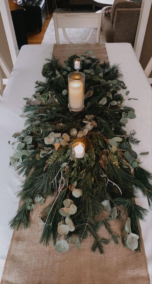 christmas dining table centerpieces