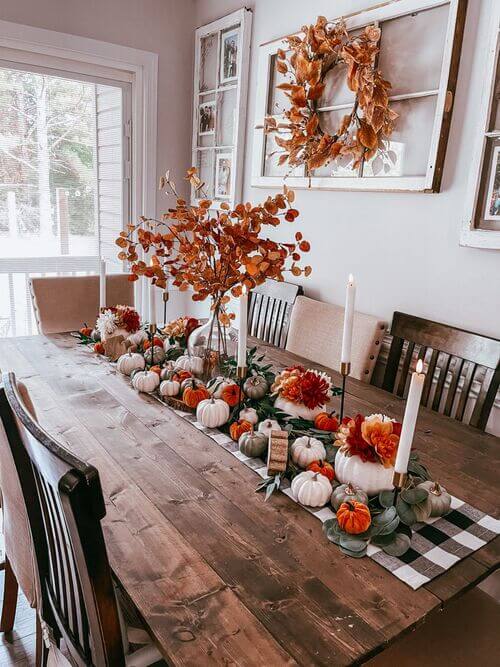 fall table centerpiece