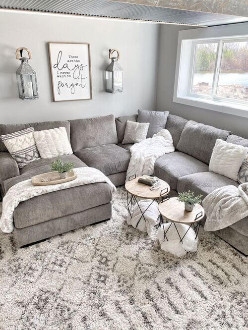 light gray living room