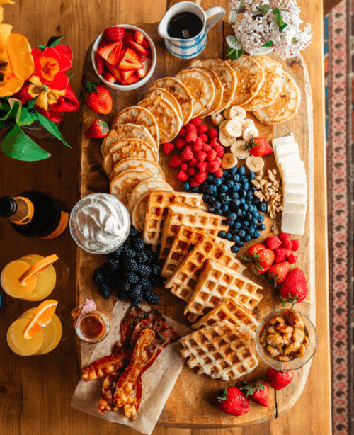 pancake charcuterie board