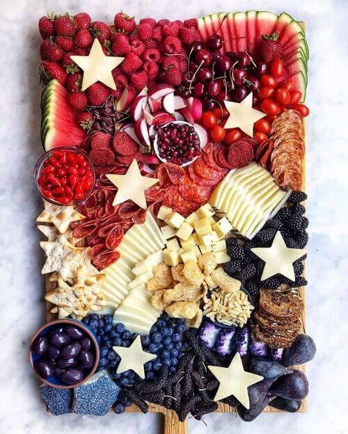 patriotic charcuterie board