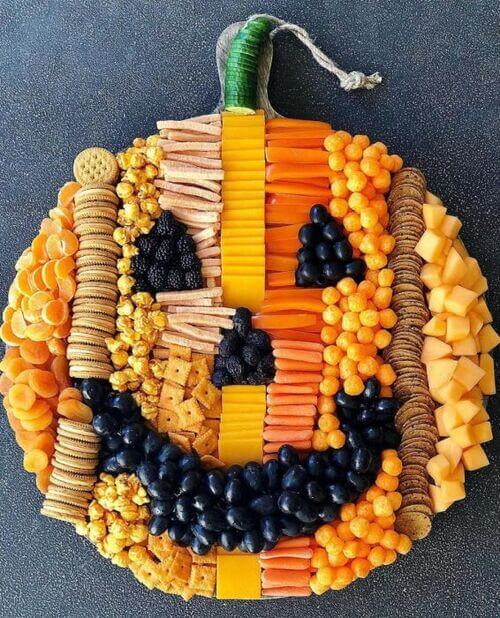 pumpkin snack board