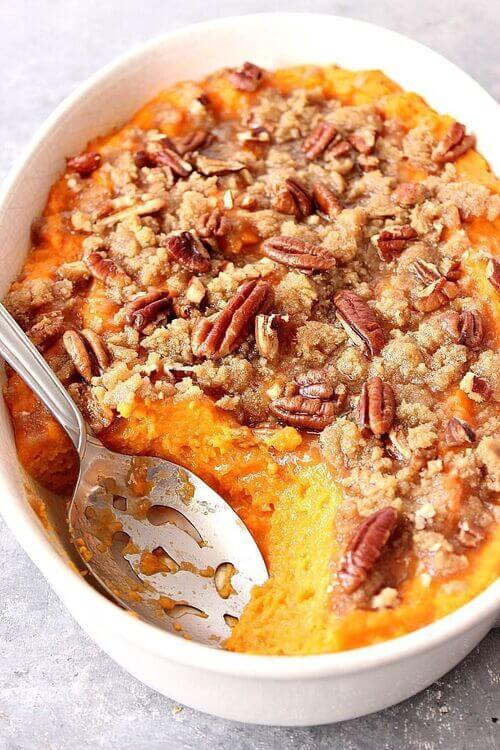 Easy Sweet Potato Casserole - Crunchy Creamy Sweet (1)