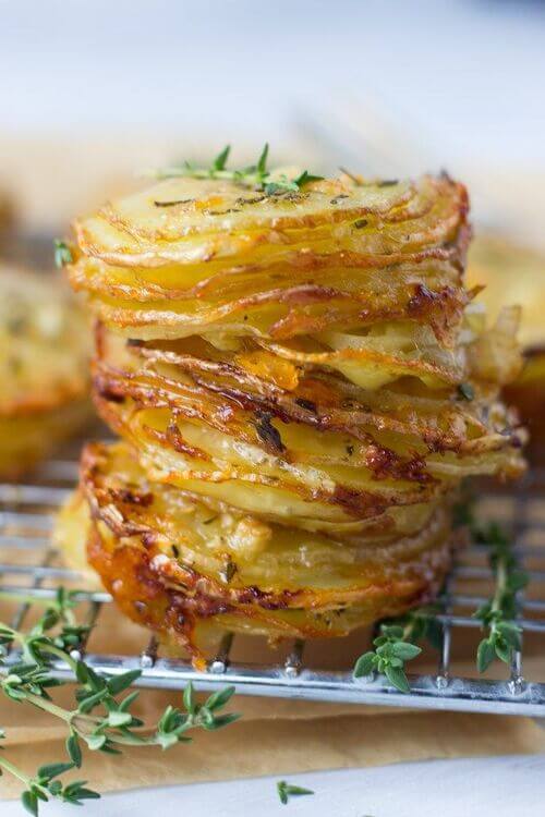 Gruyere and Thyme Stacked Potatoes (1)