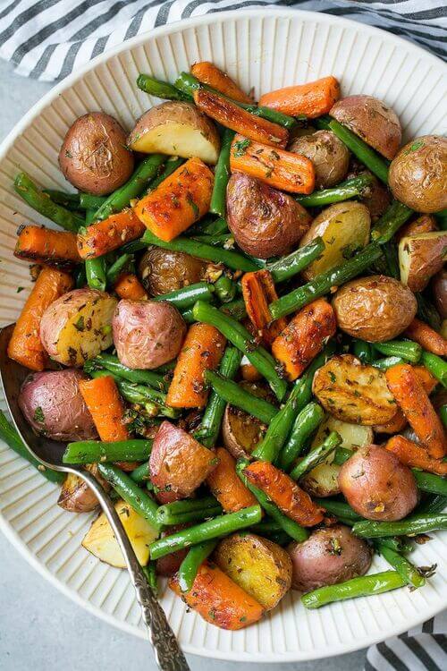 Roasted Vegetables with Garlic and Herbs - Cooking Classy (1)