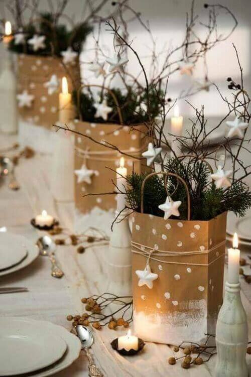 creative table setting christmas